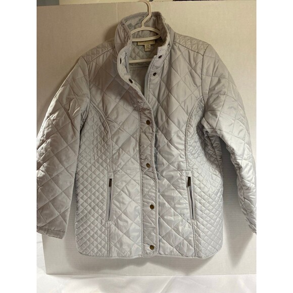 Appleseed’s Jacket Women’s PM Gray Berkshire Quilted  Lightweight NWOT Size PM - Picture 5 of 12